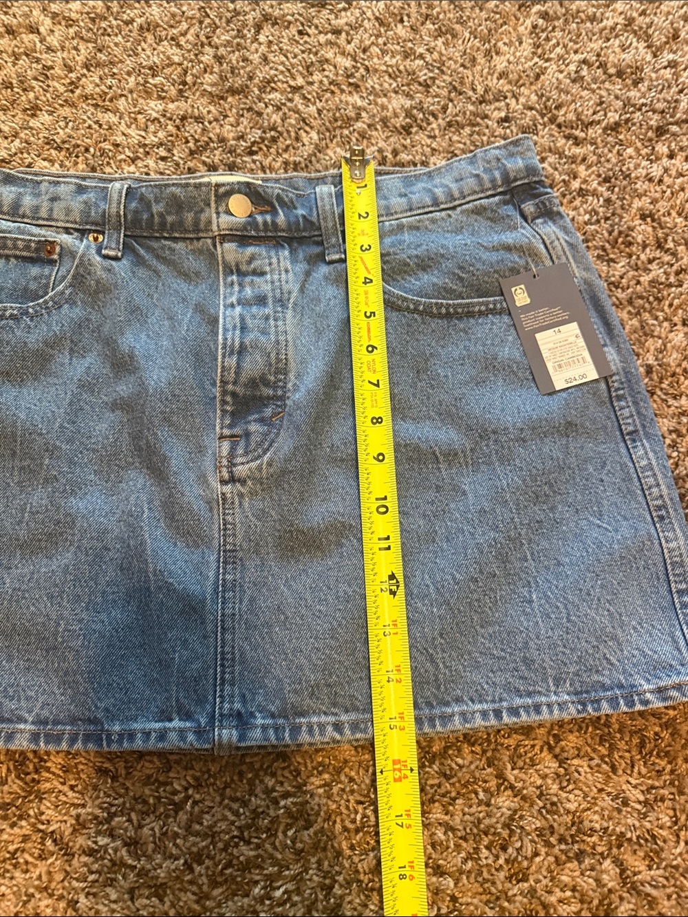 NWT! Denim mini skirt - Picture 4 of 5